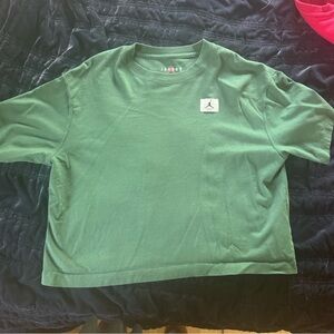 Jordan Green Crop Top with Logo